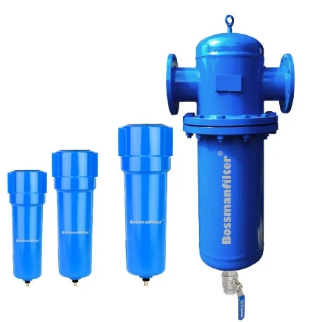 Compressed air filter housing